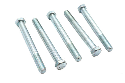 V-Twin Zinc Hex Cap Bolts 3/8 inch-24 x 3-1/2 inch (Pack of 5)