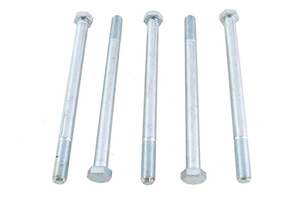 V-Twin Zinc Hex Cap Bolts 3/8 inch-24 x 5-1/2 inch (Pack of 5)
