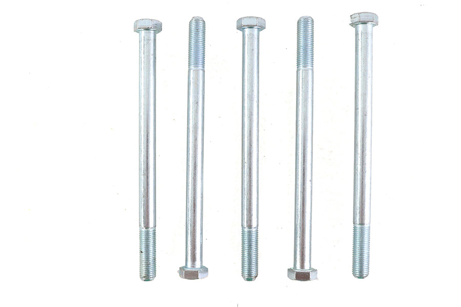 V-Twin Zinc Hex Cap Bolts 3/8 inch-24 x 5-1/2 inch (Pack of 5)