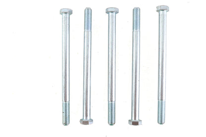 V-Twin Zinc Hex Cap Bolts 3/8 inch-24 x 5-1/2 inch (Pack of 5)