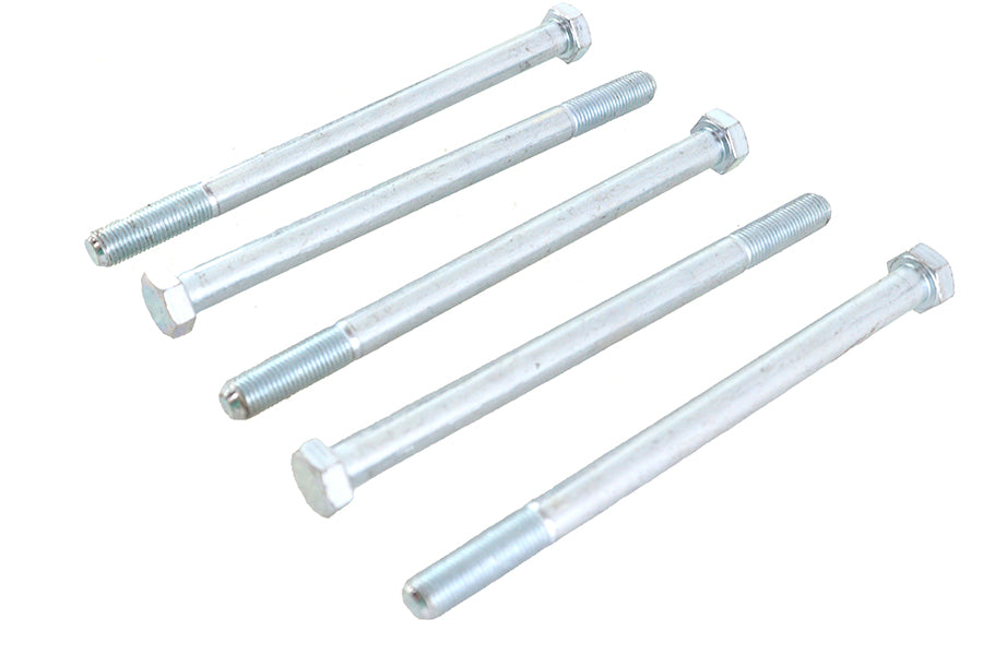 V-Twin Zinc Hex Cap Bolts 3/8 inch-24 x 5-1/2 inch (Pack of 5)