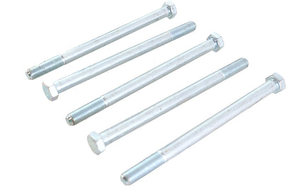 V-Twin Zinc Hex Cap Bolts 3/8 inch-24 x 5-1/2 inch (Pack of 5)