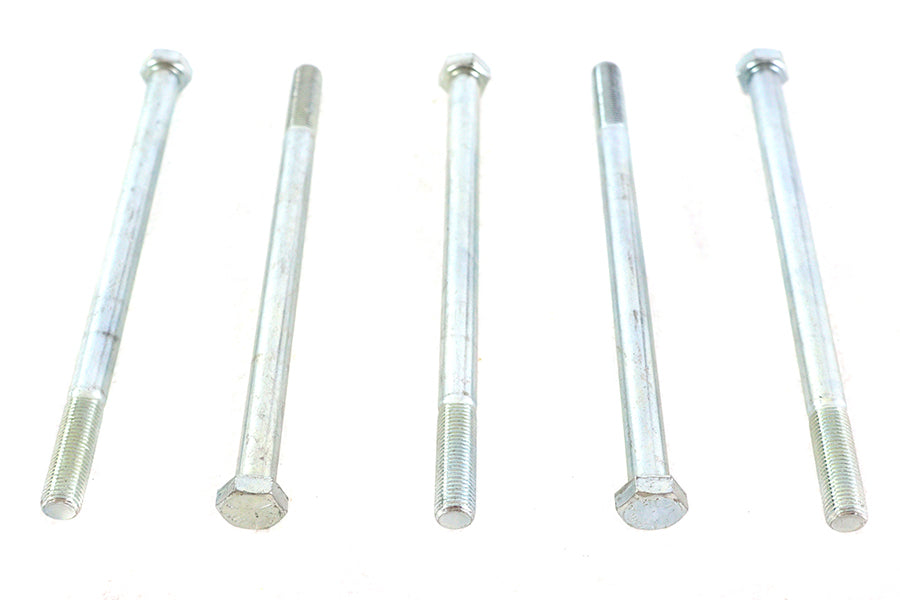 V-Twin Zinc Hex Cap Bolts 3/8 inch-24 x 6 inch (Pack of 5)