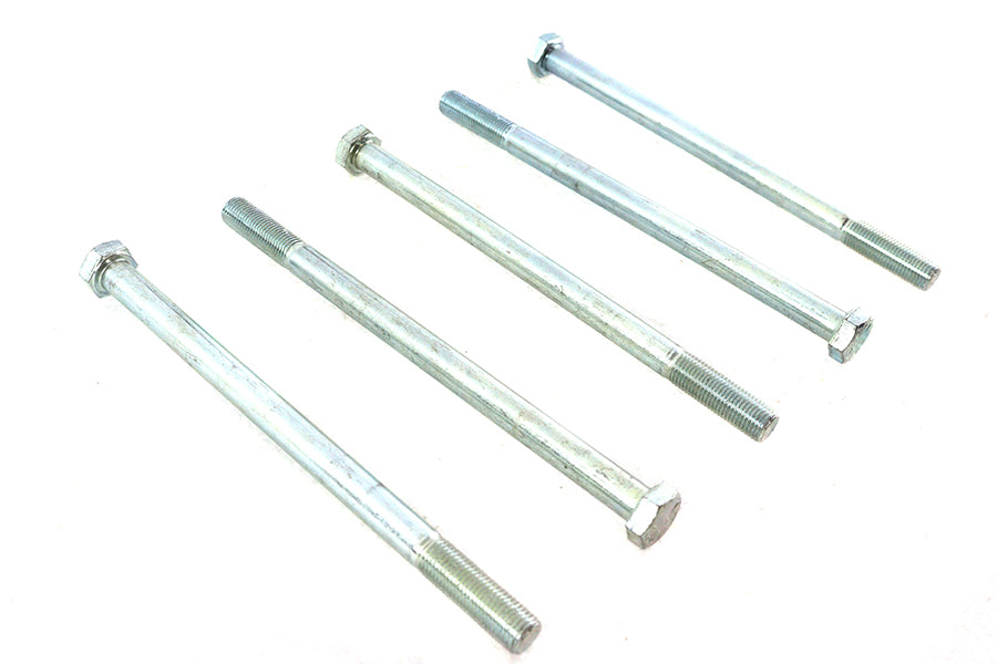 V-Twin Zinc Hex Cap Bolts 3/8 inch-24 x 6 inch (Pack of 5)