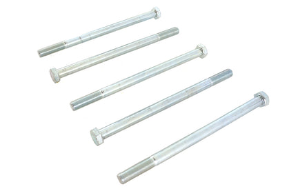 V-Twin Zinc Hex Cap Bolts 3/8 inch-24 x 6 inch (Pack of 5)