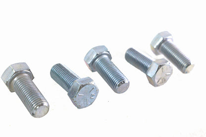 V-Twin Zinc Hex Cap Bolts 7/16 inch-20 x 1 inch - Pack of 5