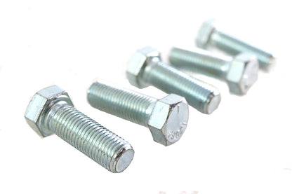 V-Twin Zinc Hex Cap Bolts 7/16 inch-20 x 1-1/4 inch - Pack of 5