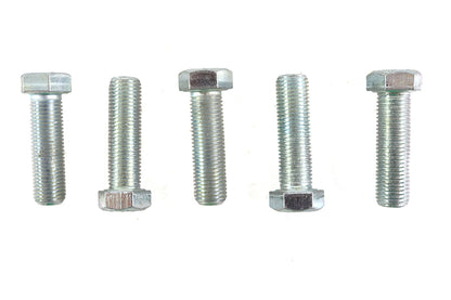 V-Twin Zinc Hex Cap Bolts 7/16 inch-20 x 1-1/2 inch, Pack of 5