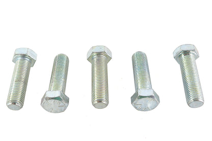 V-Twin Zinc Hex Cap Bolts 7/16 inch-20 x 1-1/2 inch, Pack of 5