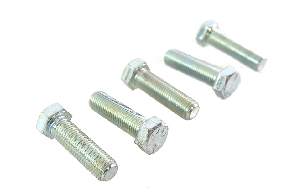 V-Twin Zinc Hex Cap Bolts 7/16 inch-20 x 1-1/2 inch, Pack of 5