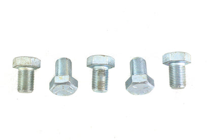 V-Twin Zinc Hex Cap Bolts 1/2 inch-20 x 3/4 inch – Pack of 5