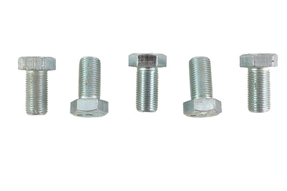 V-Twin Zinc Hex Cap Bolts 1/2 inch-20 x 1 inch (Pack of 5)