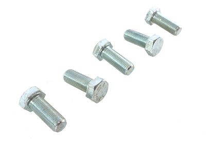 V-Twin Zinc Hex Cap Bolts 1/2 inch-20 x 1-1/4 inch, Pack of 5