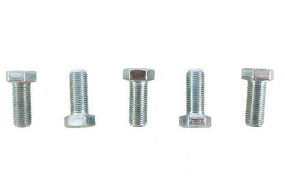 V-Twin Zinc Hex Cap Bolts 1/2 inch-20 x 1-1/4 inch, Pack of 5