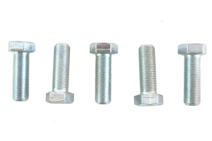 V-Twin Zinc Hex Cap Bolts 1/2 inch-20 x 1-1/2 inch, Pack of 5