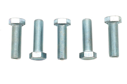 V-Twin Zinc Hex Cap Bolts 1/2 inch-20 x 1-3/4 inch (Pack of 5)