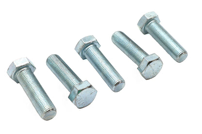 V-Twin Zinc Hex Cap Bolts 1/2 inch-20 x 1-3/4 inch (Pack of 5)