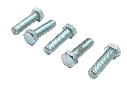 V-Twin Zinc Hex Cap Bolts 1/2 inch-20 x 1-3/4 inch (Pack of 5)