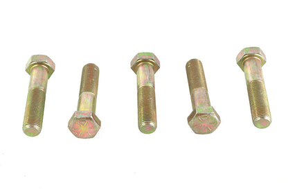 V-Twin Zinc Hex Cap Bolts 1/2 inch-20 x 2-1/4 inch (Pack of 5)