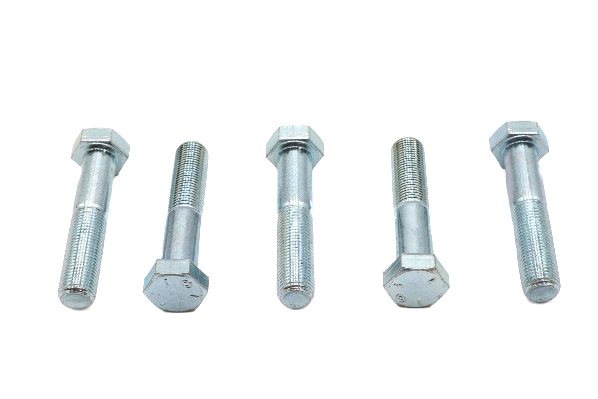 V-Twin Zinc Hex Cap Bolts 1/2 inch-20 x 2-1/2 inch, Pack of 5
