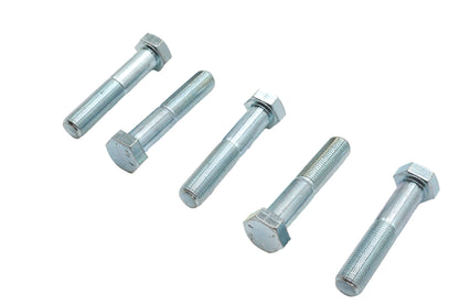 V-Twin Zinc Hex Cap Bolts 1/2 inch-20 x 2-1/2 inch, Pack of 5