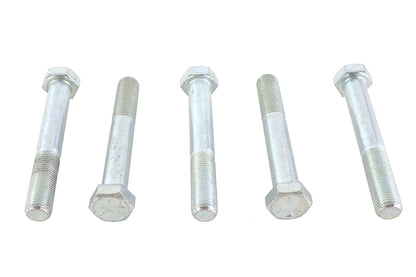 V-Twin Zinc Hex Cap Bolts 1/2 inch-20 x 3-1/2 inch - Pack of 5