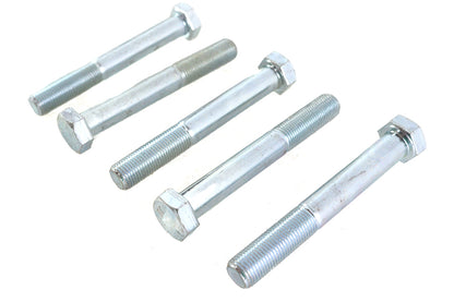 V-Twin Zinc Hex Cap Bolts 1/2 inch-20 x 3-3/4 inch - Pack of 5