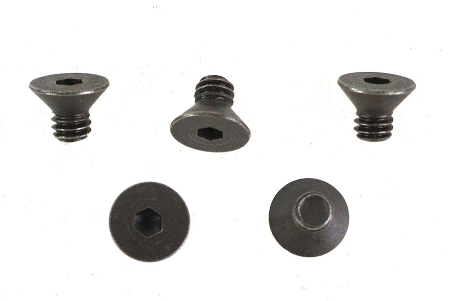 Allen Flat Head Screws Black 1/4 inch-20 x 3/8 inch