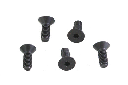V-Twin Allen Flat Head Screws Black 5/16 in-18 x 5/8 in - Pack of 5