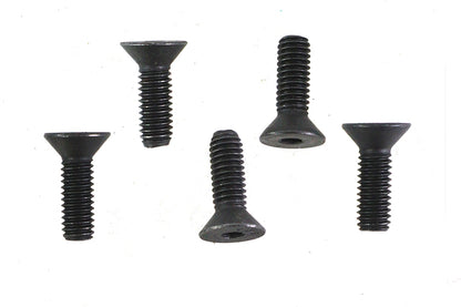 V-Twin Allen Flat Head Screws in Black, 5/16 inch-18 x 1 inch (Pack of 5)