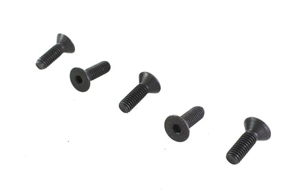 V-Twin Allen Flat Head Screws in Black, 5/16 inch-18 x 1 inch (Pack of 5)