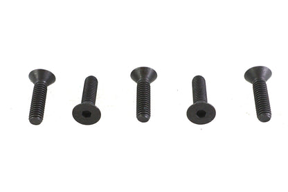 V-Twin Allen Flat Head Screws Black 5/16 inch-18 x 1-1/4 inch (Pack of 5)
