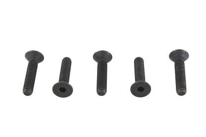 V-Twin Allen Flat Head Screws Black 5/16 inch-18 x 1-1/2 inch, Pack of 5