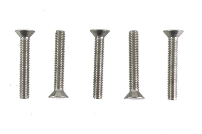 V-Twin Allen Flat Head Screws Stainless Steel 3/8 inch-16 x 2-1/2 inch (Pack of 5)