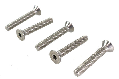 V-Twin Allen Flat Head Screws Stainless Steel 3/8 inch-16 x 2-1/2 inch (Pack of 5)