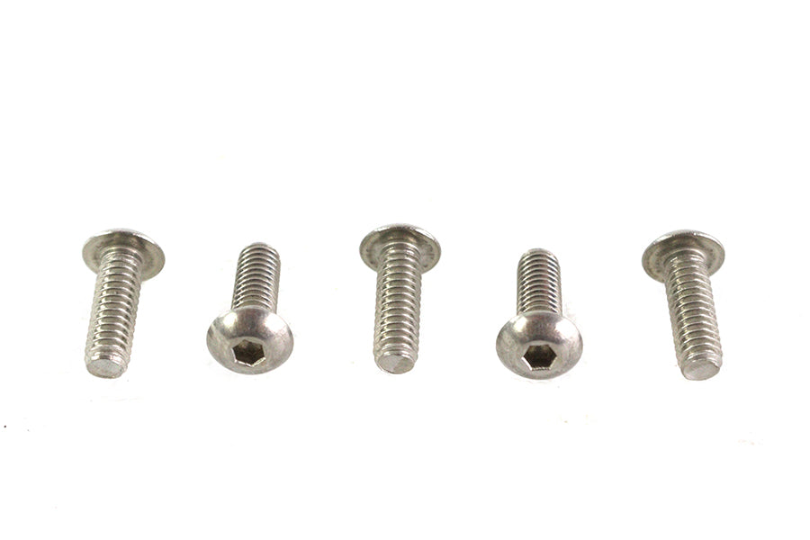 Colony Allen Button Head Screws in Stainless Steel, 8-32 x 1/2 inch, Pack of 5