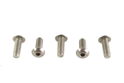 Colony Allen Button Head Screws in Stainless Steel, 8-32 x 1/2 inch, Pack of 5