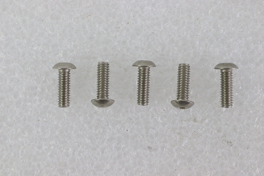Colony Allen Button Head Screws in Stainless Steel, 8-32 x 1/2 inch, Pack of 5