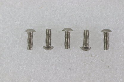 Colony Allen Button Head Screws in Stainless Steel, 8-32 x 1/2 inch, Pack of 5