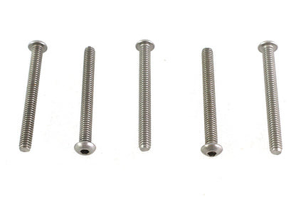 Colony Allen Button Head Screws, Stainless Steel, 1/4-20 x 2-1/2 inch, Pack of 5