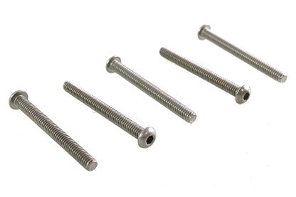 Colony Allen Button Head Screws, Stainless Steel, 1/4-20 x 2-1/2 inch, Pack of 5