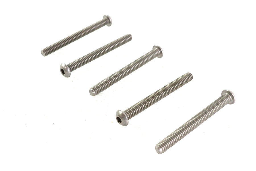 Colony Allen Button Head Screws, Stainless Steel, 1/4-20 x 2-1/2 inch, Pack of 5