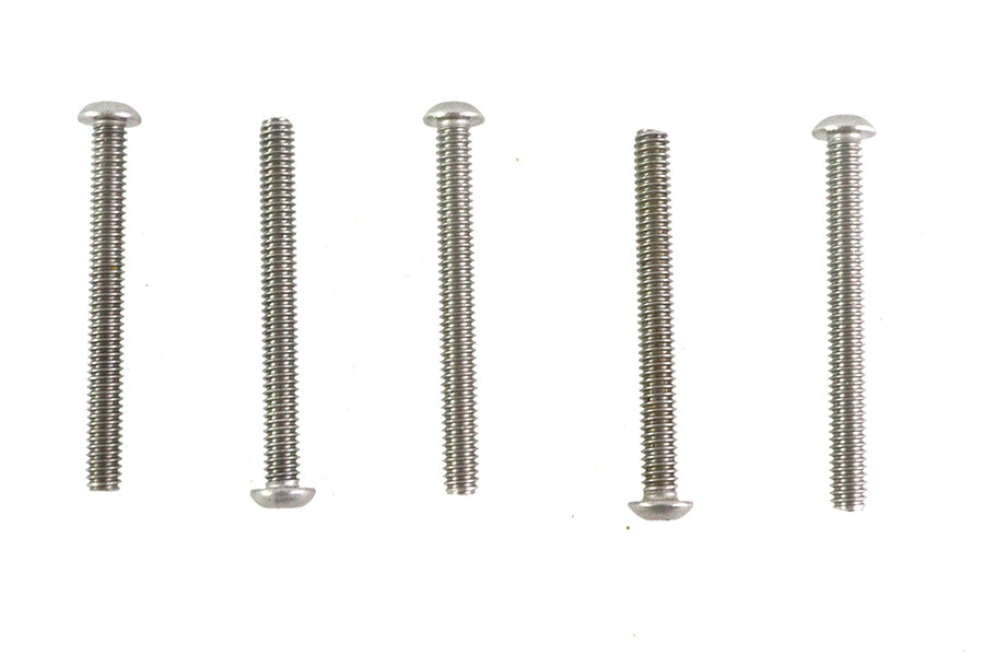 Colony Allen Button Head Screws, Stainless Steel, 1/4-20 x 2-1/2 inch, Pack of 5