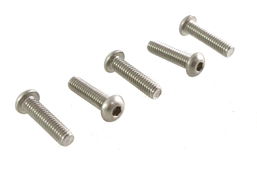 Colony Allen Button Head Screws in Stainless Steel, 5/16-18 x 1-1/4 Inch (Pack of 5)