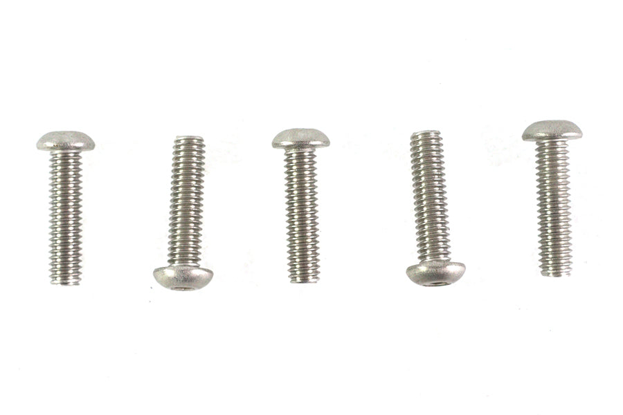 Colony Allen Button Head Screws in Stainless Steel, 5/16-18 x 1-1/4 Inch (Pack of 5)