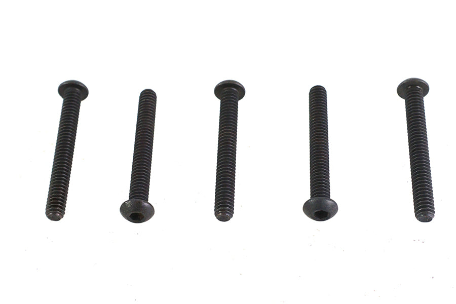 Colony Allen Button Head Screws Black 1/4-20 x 2 Inch - Pack of 5