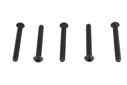 Colony Allen Button Head Screws Black 1/4-20 x 2 Inch - Pack of 5