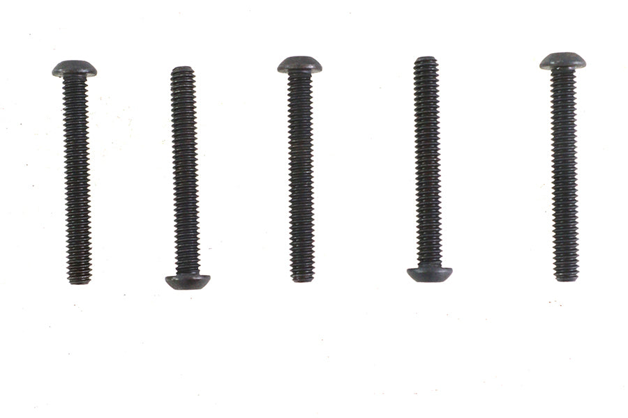 Colony Allen Button Head Screws Black 1/4-20 x 2 Inch - Pack of 5