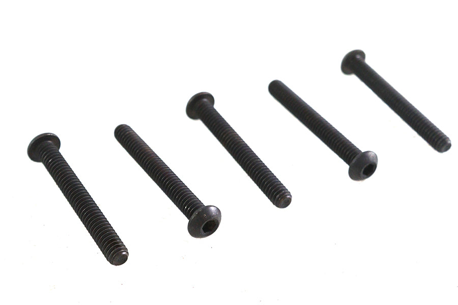 Colony Allen Button Head Screws Black 1/4-20 x 2 Inch - Pack of 5