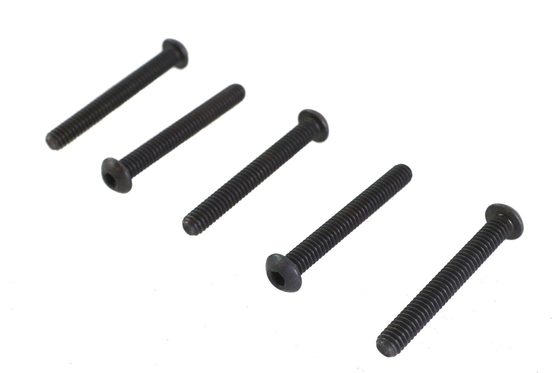 Colony Allen Button Head Screws Black 1/4-20 x 2 Inch - Pack of 5